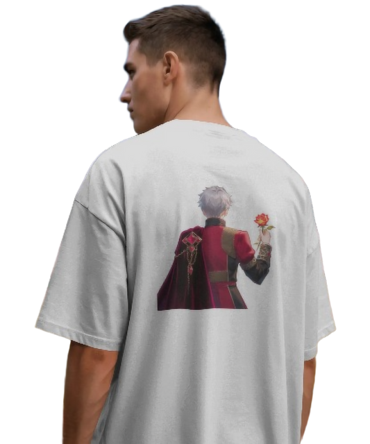 Nite Stream "Crimson Rose Prince" Anime Graphic Unisex T-Shirt | Royal Aesthetic Edition